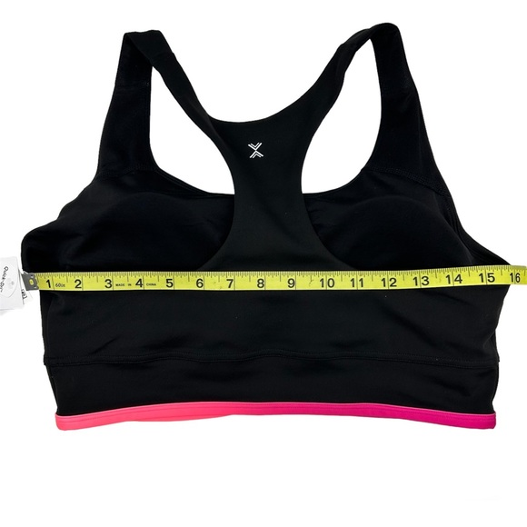 Xersion Women's Black Pink Light Support Longline Sports Bra Size XL XXL - Picture 9 of 13